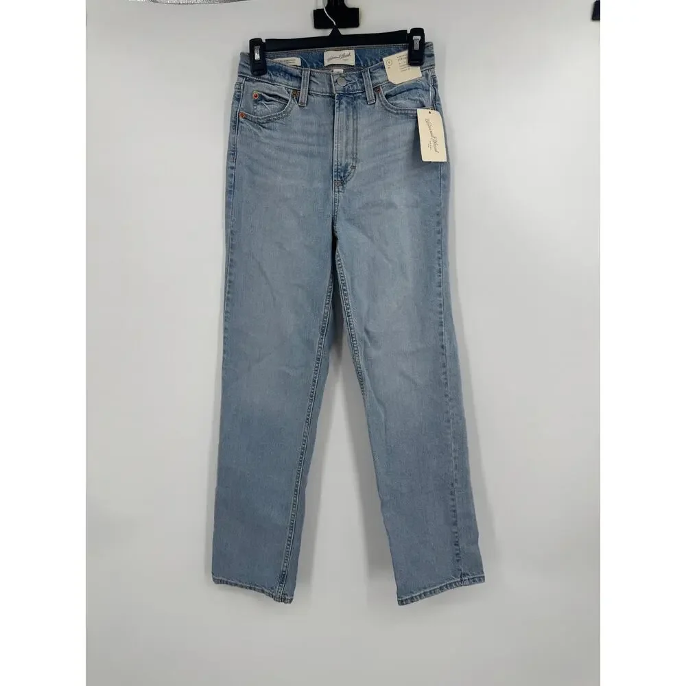 Universal Thread Highest Rise Vintage Straight Jeans Women Size 0 Light Wash